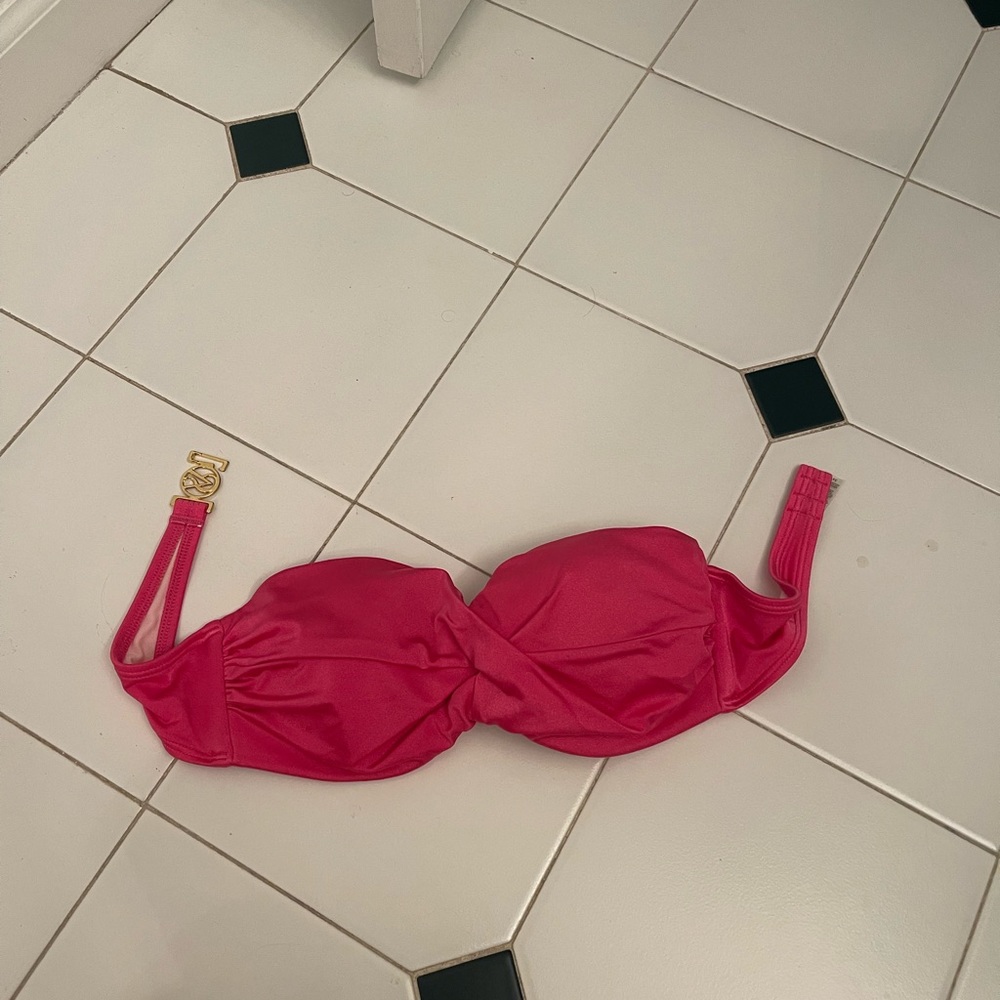 Victorias Secret Pink Strapless Bikinj Top with Pads